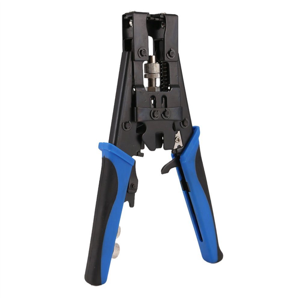 1Pc Coax Compression Crimper Tool Bnc/F Crimp Connector Rg59/58/6 Cable Wire Cutter Adjustable Crimping Plier 4851170412850