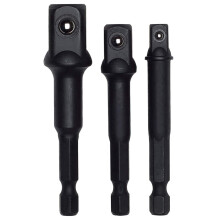 Impact Grade Socket Adapter/Extension Set | Turns Power Drill Into High Speed Nut Driver 1/4 inch, 3/8 and 1/2 inch Drive