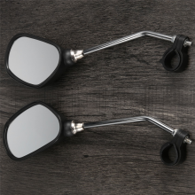 1 Pair Bike Rearview Mirror Safety Bicycle Rear View Glass Mirrors Adjustable Cycling Left Right