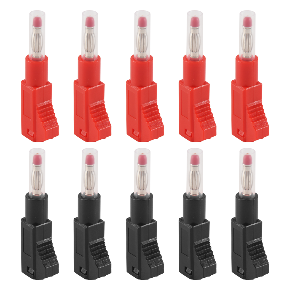 10 Sets Retractable Sheath 4Mm Banana Plug Connectors Stackable Wire Solder Multimeter Test Leads Ends Plugs Adapter 4851170420688