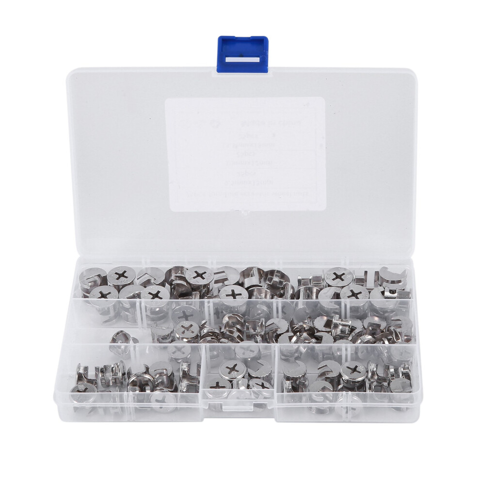 75 Pcs Furniture Connecting Cam Lock Fittings, Fastener Cabinet Connectors Hardware Bolts 4851170420237