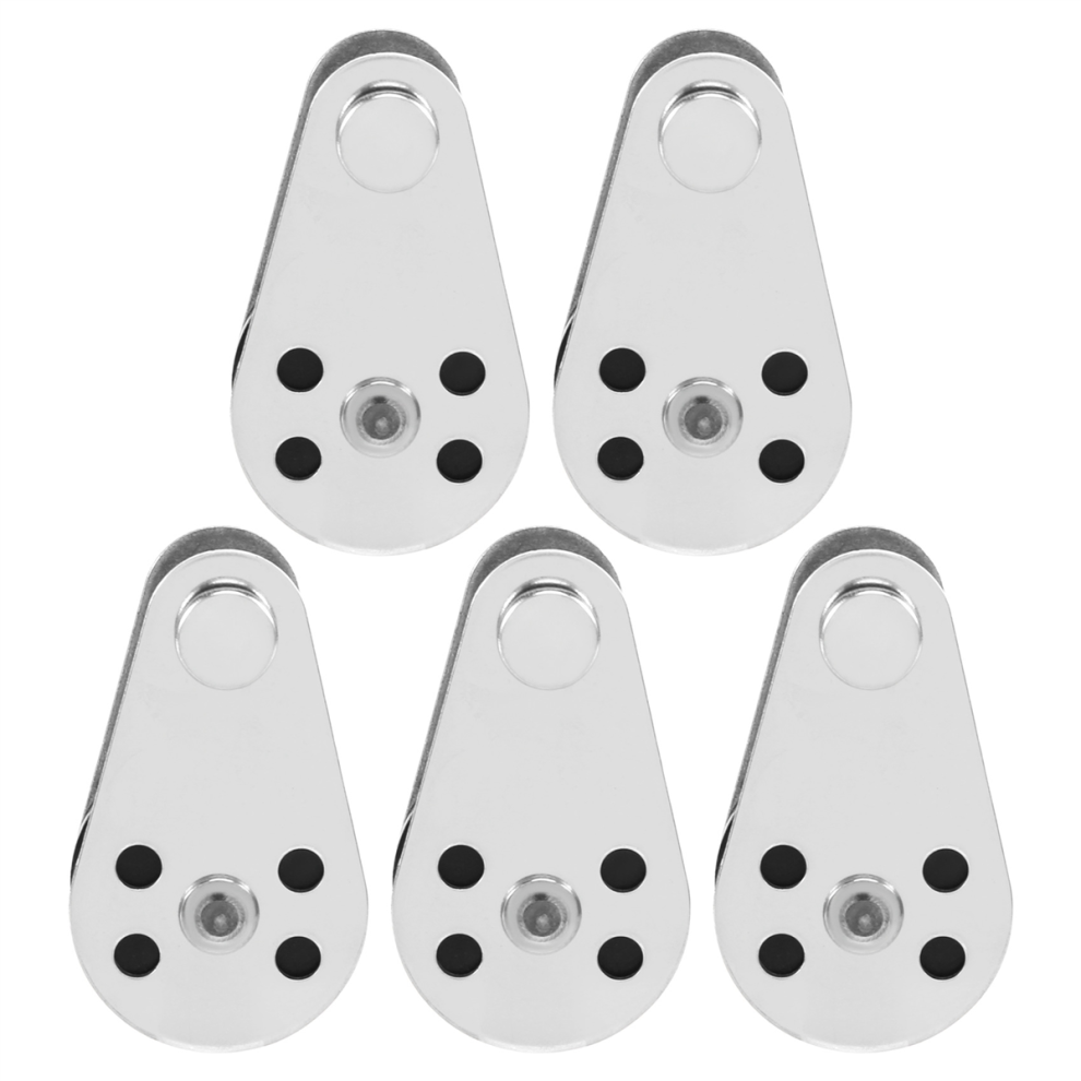 5Pcs Stainless Steel M25 Pulley Block Hanging Wire Towing Wheel Lifting Rope Cable Roller 4851170418944