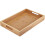 Rectangular  Bamboo Tray with Handles, for Food Serving, Dinner Breakfast , Tea ,Coffee Snack (38 x 25 x 5cm) 1