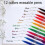 12-Pack Erasable Ink Pens with Gel - Erasable for Precise Writing 5
