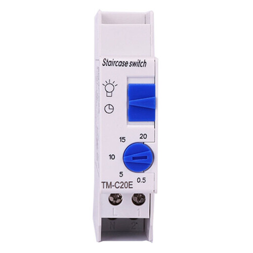 TM-C20E 20 Minutes Stair Light Delay Timer Relay Normally Open Contact Ad Switch 1