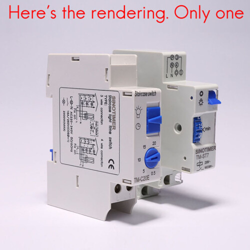 TM-C20E 20 Minutes Stair Light Delay Timer Relay Normally Open Contact Ad Switch 2