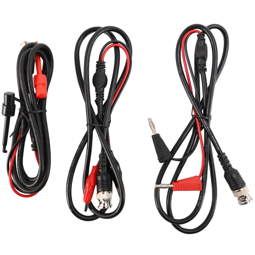 Oscilloscope Probes BNC to Alligator Crocodile Clips Mini Hook Leads Dual Stacking Banana Male Plug Cable-image-OPC-PJ8F2PZ-NEW