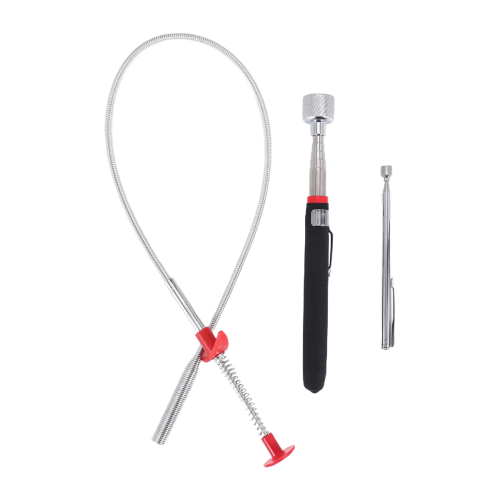 3 Pack Pick-Up Tool Set Magnetic Pick Up Tools Retrieving Telescoping Magnet Pickup Bendable Curve Grabber 2
