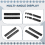 30Sets Plastic Cubes Price Display Tags Adjustable Number Stand Frame Label Shop 10