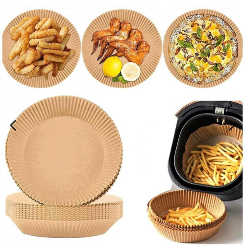 100 Pack 16cm Air Fryer Paper Disposable Parchment Molds