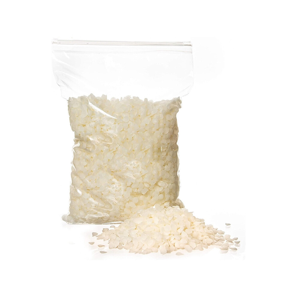 Saudism Beeswax Pellets For Candle Making Easy Melt Pastilles Diy Candles, (1 Lb) White