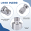 3 Pack Impact Grade Socket Adapter 360-Degree Universal Joint Swivel Set, to Drill 6