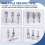 3 Pack Impact Grade Socket Adapter 360-Degree Universal Joint Swivel Set, to Drill 8
