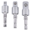 3 Pack Impact Grade Socket Adapter 360-Degree Universal Joint Swivel Set, to Drill 4
