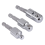 3 Pack Impact Grade Socket Adapter 360-Degree Universal Joint Swivel Set, to Drill 3