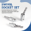 3 Pack Impact Grade Socket Adapter 360-Degree Universal Joint Swivel Set, to Drill 9