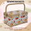 Fabric Sewing Basket Organizer with Removable Tray Household Storage Kit Box 8
