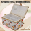 Fabric Sewing Basket Organizer with Removable Tray Household Storage Kit Box 7