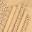 Kraft ,Birthday Wrapping Paper,6 Sheets Brown Paper with Tags Strings and Sticker 7