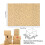Kraft ,Birthday Wrapping Paper,6 Sheets Brown Paper with Tags Strings and Sticker 3