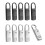 10Pcs Zipper Pull-Tab Replacement, Metal Puller Zip Slider Extender Handle Mend Fixer for Suitcases Backpacks 1