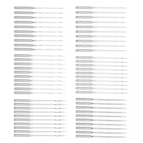 Sewing Machine Needles, 60Pcs Universal Ballpoint Needles Accessories for Denim Jeans 2