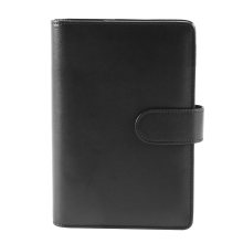 25Pcs A6 PU Leather Budget Binder Set, Cover Personal Planner for Money Saving Cash Envelopes System Black
