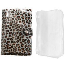 A6 Binder Cover 12 Clear Pockets and Envelope Labels, Budget 6 Ring Saving Planner Organizer A