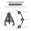 3-Inch 75 mm Gear Bearing Puller Tool Hub Multi-Function Kit 3-Jaw Reversible Flywheel Pulley Removal Extractor 10