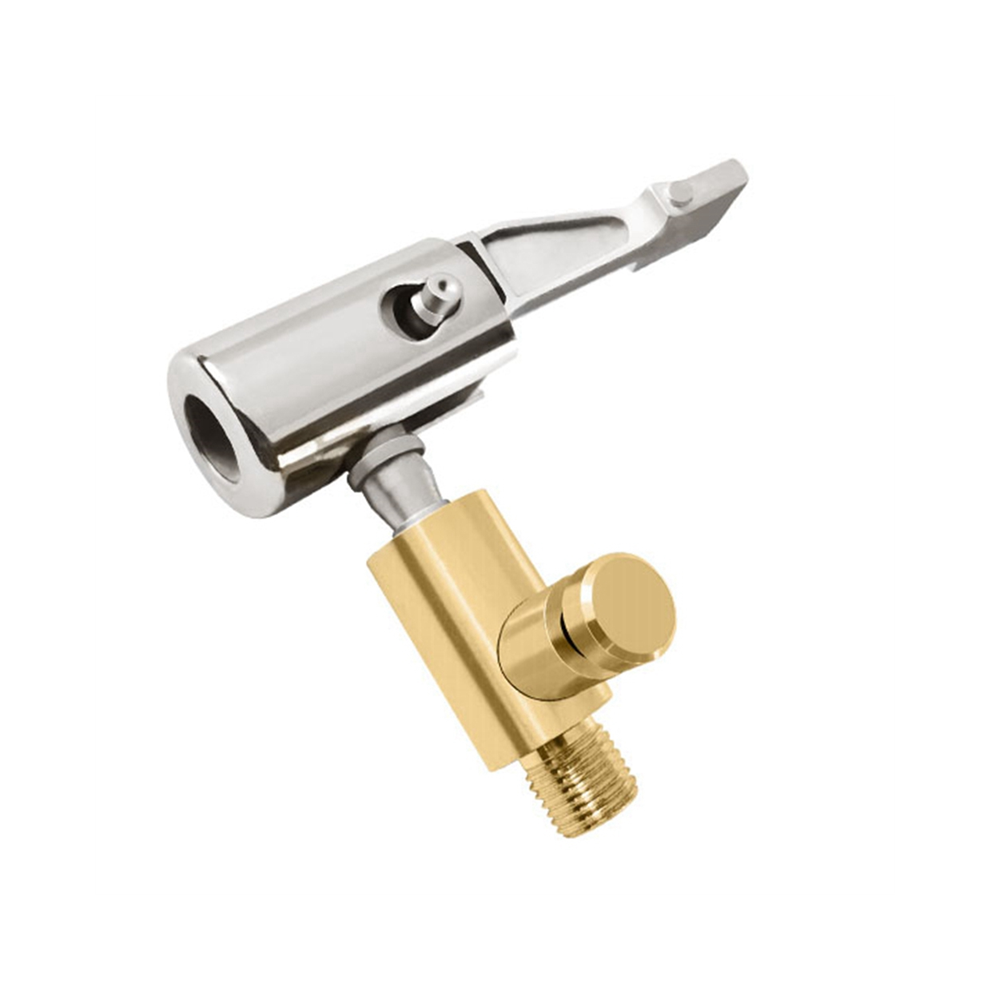 Air Pump Nozzle Adapter With Deflation Inflator Valve Connector Head Clip Metal Fast Conversion Car 4851426884264