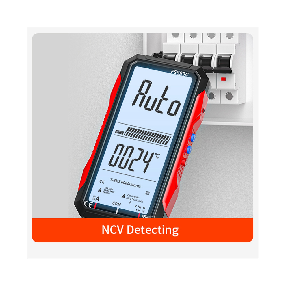 Digital Multimeter 6000 Counts True Ammeter Voltmeter Auto Temperature Ohm Hz Capacitance Diode Ncv Meter 4851426882406