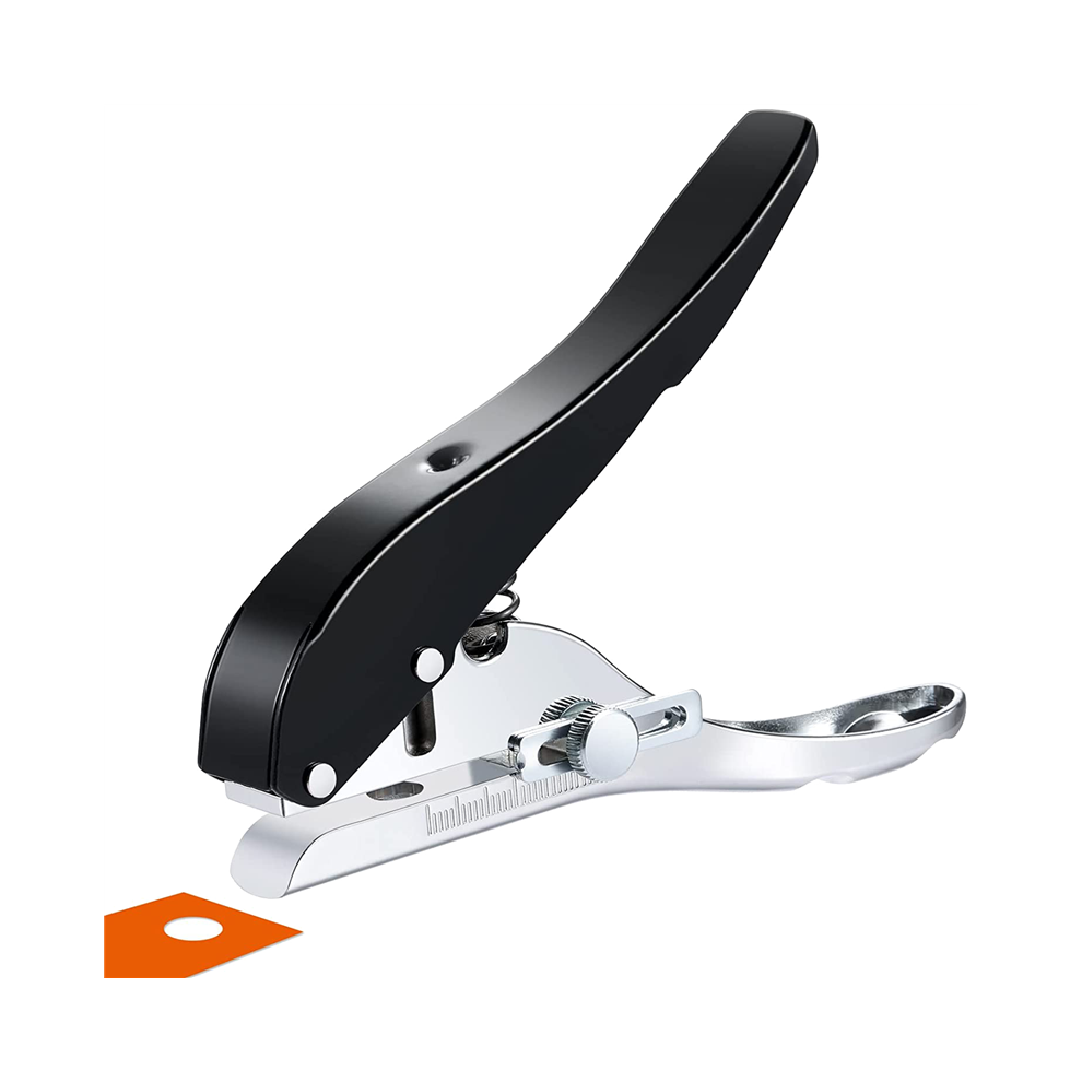 Hole Punch 1/4 Inch-6mm Single Punch, Heavy Duty Single, Portable Handheld Long