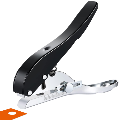 Hole Punch 1/4 Inch-6mm Single Punch, Heavy Duty Single, Portable Handheld Long 1