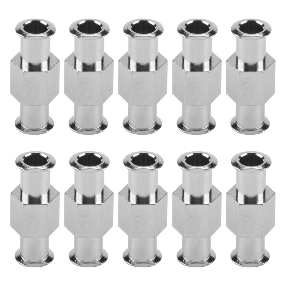 10Pcs Coupler Luer Syringe Connector Metal Double Joints Lock Adapter For Pneumatic Parts 4851426888873