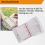 4 Pack Mini Transparent 3 Ring Binder Covers with Grid Inner Page and 12 Pcs Pockets(3 Pcs/Set) 11