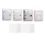 4 Pack Mini Transparent 3 Ring Binder Covers with Grid Inner Page and 12 Pcs Pockets(3 Pcs/Set) 6