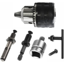 1.5-13mm Drill Chuck 1/2-20 UNF with SDS Plus Adapter and Collet Key for Drilling Electric Conversion