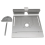 Router Table Insert Plate Miter Gauge for Woodworking Saw Multifunctional Trimmer -Silver 8