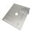 Router Table Insert Plate Miter Gauge for Woodworking Saw Multifunctional Trimmer -Silver 7