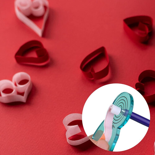 Quilling Tools Set,5Pcs Paper Flower Tools,Quilling Slotted for Rolling Flowers Crafts DIY Beginners 2