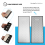 Double-Sided Diamond Sharpening Stone,Whetstone Honeycomb Plate with Non-Slip Base(400/1000 Grit) 8