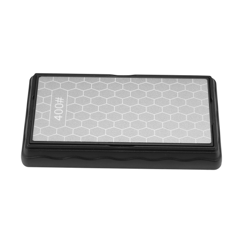 Double-Sided Diamond Sharpening Stone,Whetstone Honeycomb Plate with Non-Slip Base(400/1000 Grit) 1