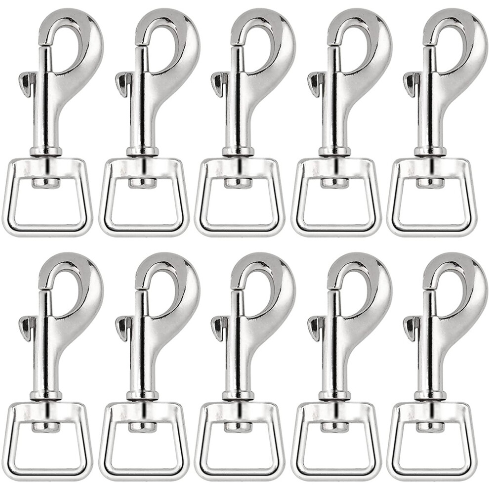 Saudism 20Pc Snap Hooks For Dog Leash Collar Linking, Heavy Duty Swivel Clasp Eye Bolt Buckle Trigger Clip Spring Pet