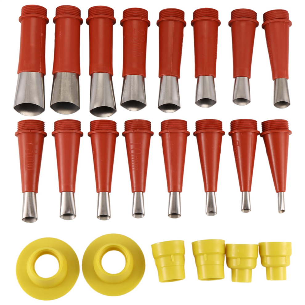 Saudism 22Pcs Stainless Steel Caulk Nozzle Applicator Caulking Finisher Glue Silicone Sealant Finishing Tool Kitchen Bathroom