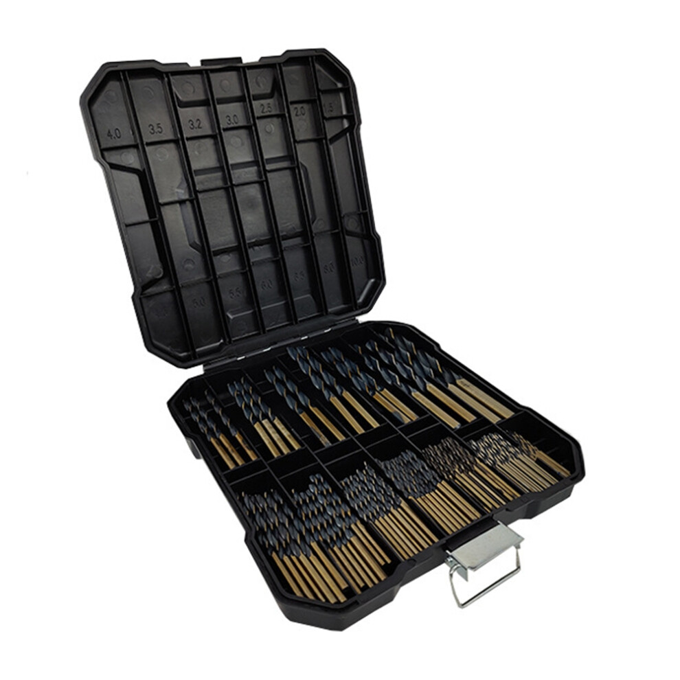 99Pcs Hss Twist Drill Bit 1.5Mm-10Mm Power Tool Accessories, Used For Wood Metalworking-With Box 4851426897486