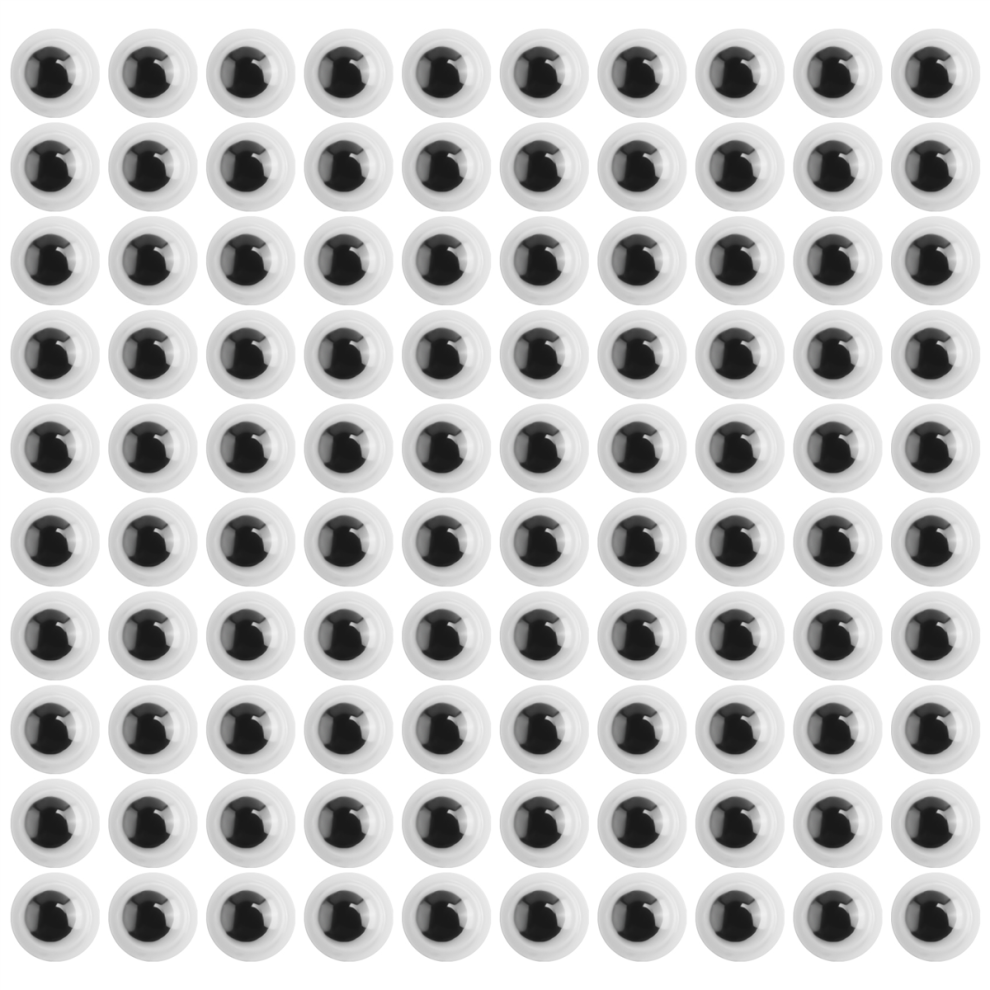 Saudism 1000 Pieces Eyes Self Adhesive Googly For Diy Craft Scrapbooking, Festival Doll Making Toys 6Mm