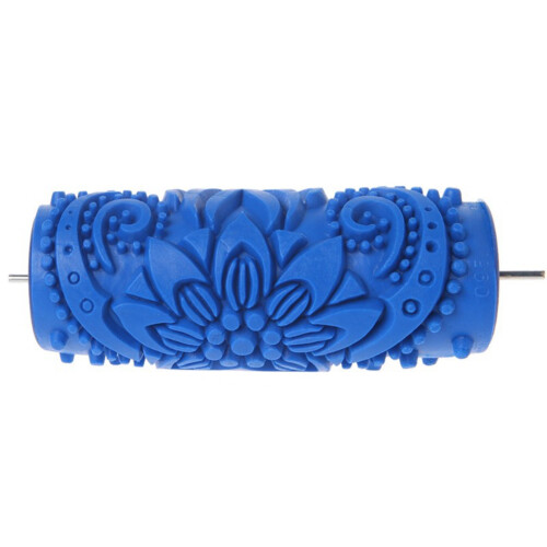 5 Inch Embossed Paint Roller Sleeve Wall Texture Stencil Brush Pattern Decor 095Y 1