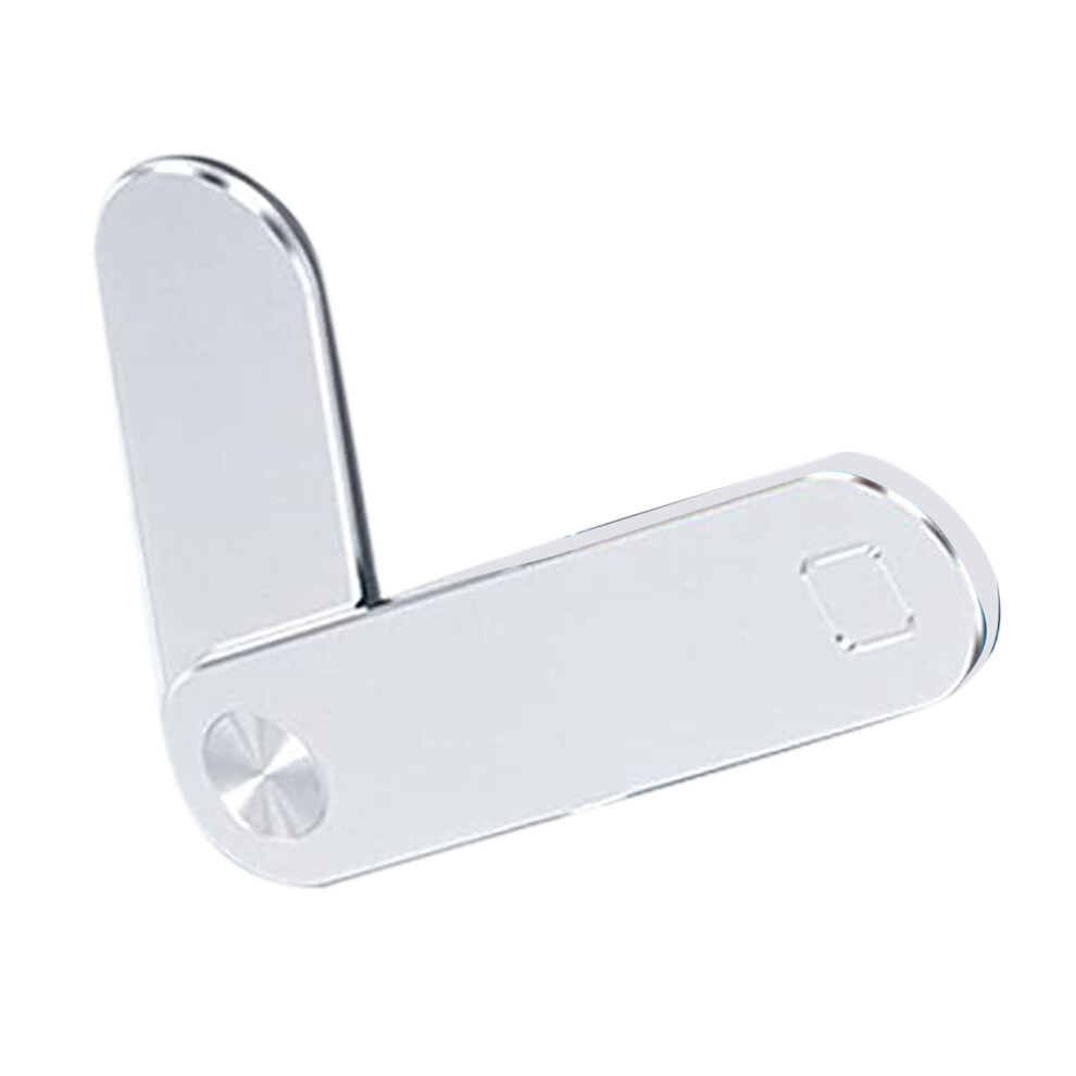 Magnetic Laptop Phone Holder, Adjustable Cell Mount, Side Mount Clip (Silver) Silver 4851426896755