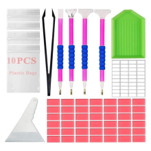 Painting Accessories Art Tool- Glue Clay-DIY Embroidery Wax Kit- Dot Pen for Craft