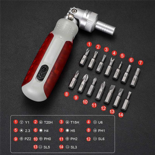Multi Angle Bidirectional Ratchet Screwdriver Set 15 in 1 Torx Magnetic Screw Driver Bit Precision Screwdrivers A 1